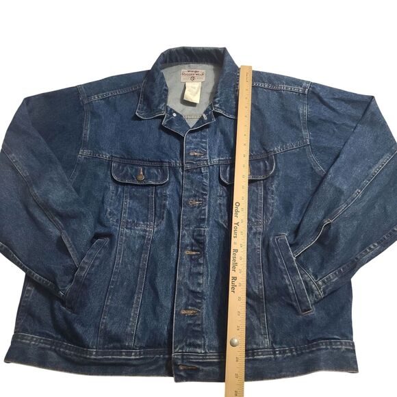 Wrangler Rugged Wear Mens Denim Jacket Blue Cotton Size XL - Picture 4 of 14